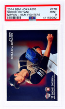 2014 Bbm Hokkaido #F78 Shohei Ohtani Nippon Ham Fighters PSA 9