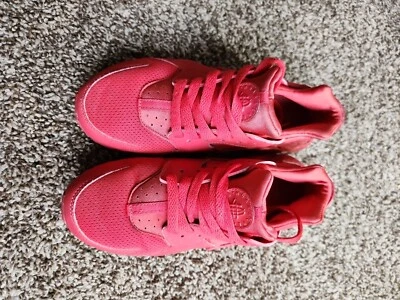 Nike Air Huarache Triple Rojo Niños Talla 6Y Zapatos Atléticos Tenis 654275-600 Foto 1 de 4