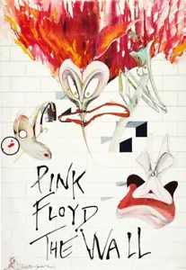 Póster promocional de Pink Floyd enmarcado en la pared - Imagen 1 de 2