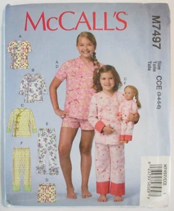 McCall's Sewing Pattern #M7497, Size 3-4-5-6, Child's Top, Short, Pants - Picture 1 of 2
