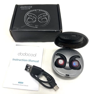 dodocool True Wireless Earbuds with Mic Sport Earphones Headphones Headset Black - Picture 1 of 6