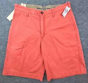 Pantalones Cortos Izod Agua Salada Hombres 32 Salmón Tiro Alto Lona Chinos 9.5" Entrepierna Cayena - Imagen 1 de 15