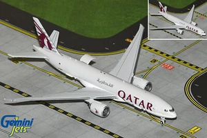 GeminiJets 1:400 Qatar Airways Cargo 777F Doors Open/Closed GJQAC2145 IN STOCK - Picture 1 of 2