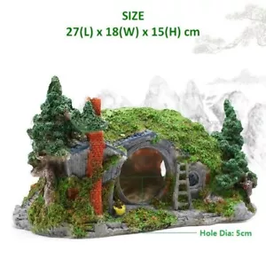 Hobbit House Dwarves Terrarium Aquarium Ornament Lizard Spider Turtoise Terrace - Picture 1 of 9