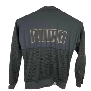 Puma Kids Mesh Track Jacket – Black – Youth M (8–10) – Full Zip - Picture 1 of 10