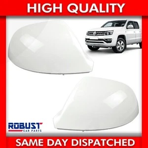 FOR VOLKSWAGEN AMAROK WING MIRROR COVER CAP CANDY WHITE (PAIR) (2012-2019) - Picture 1 of 9