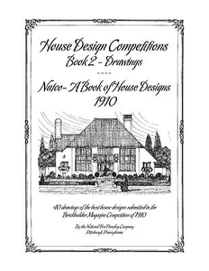Hausdesignwettbewerbe, Buch 2 Zeichnungen - Natco - Ein Buch der Hausdesigns 1910 - Bild 1 von 12