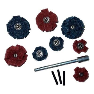 SRI Cross Buff Kit, 260013 (8 : 3M/Standard Abrasives Cross Buffs | 1 : Mandrel)
