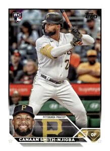 2023 Topps Update Base - US187 Canaan Smith-Njigba - Pittsburgh Pirates RC