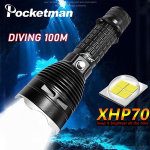 300000LM Strong Long-Range Light Diving Flashlight LED Catch Sea Lighting