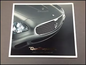 2004 2003 Maserati Quattroporte Spyder Coupe Factory Media CD Sales Brochure - Picture 1 of 5