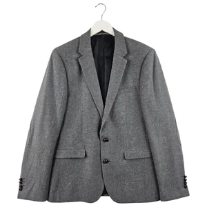 ASOS Mens Grey Wool Suit Jacket Size 42L - Picture 1 of 18