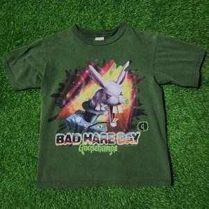 Vintage 90s Goosebumps Bad Hare Day Kids Tshirt - Picture 1 of 5