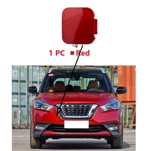 1Pc Red Front Bumper Towing Hook Cover Trailer Cap For Nissan Kicks 2017-2020 - Picture 1 of 4