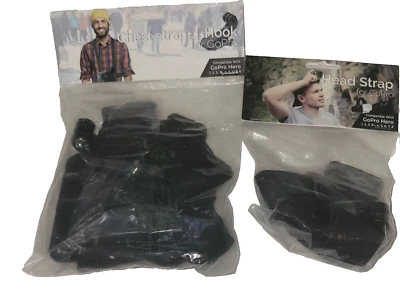 GoPro Chest Strap + Head Strap 1 2 3 4 5 6 7 8 NEW - Image 1 of 4