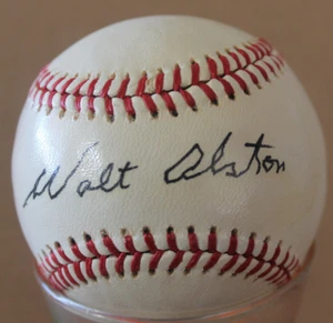 "WALTER ALSTON" HALL OF FAME SIGNED BASEBALL (PSA/LOA) - Picture 1 of 4