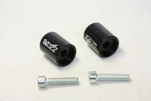 Black CNC Handle Bar Ends For Kawasaki ZX900 ZX9 ZX-9R ZX-10R Z1000 ZX11 ZX14 - Picture 1 of 5