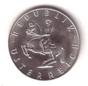 AUSTRIA:  5 Shilling plata 1961 - Jinete a Caballo S/C - Picture 1 of 2