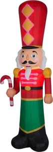 Gemmy Lightshow Navidad Soplado por Aire Inflable Cosido en Micro LED Cascanueces, 9 pies - Imagen 1 de 6