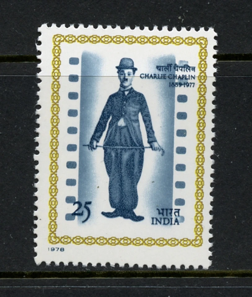 M118 India 1978 Charlie Chaplin 1v.  MNH   Foto 1 de 1