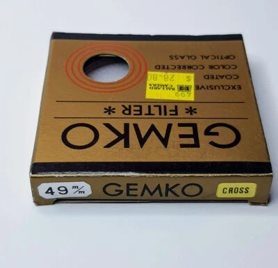 Genuine 49mm Gemko Cross Screen Star Effect Glass Lens Filter 49 mm E49 Japan - Image 1 of 4