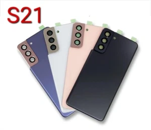 For Samsung S21 Back Glass Replacement battery door panel housing Camera lens - Foto 1 di 3