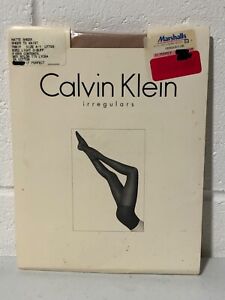 Calvin Klein Irregulars Vintage Light Buff Pantyhose Sz A-1 Hoisery NOS NEW 1995