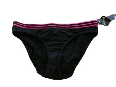 $38 Jag Traje de baño Bikini Parte inferior Negro Rosa L Nuevo con etiquetas Foto 1 de 2