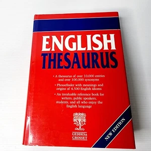 English Thesaurus by Geddes & Grosset Hardcover New Edition - Picture 1 of 12
