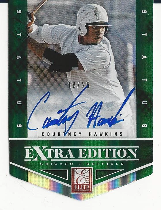2012 Elite Extra Edition Courtney Hawkins Auto /25 Autograph Emerald - Image 1 of 1