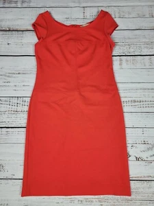 Banana Republic Women's Cap Sleeve Coral/Orange Cocktail Dress, Size 4 - Picture 1 of 6