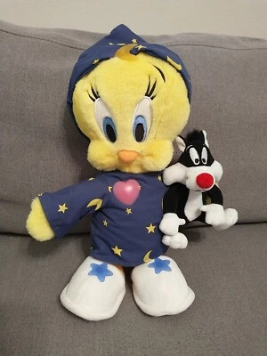Peluche de peluche Warner Bros Piolín Pájaro Silvestre Noche Luz Canta Estrella Brillante Foto 1 de 4