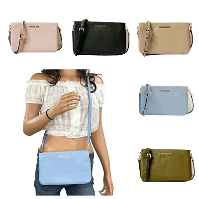 Michael Kors Jet Set Travel LG Triple Gusset Shoulder Crossbody Bag - Image 1 of 4