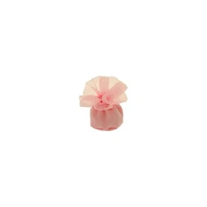 12 pz sacchetto ciuffo bag palla 10 cm rosa bomboniera portaconfetti nascita bat - Foto 1 di 1