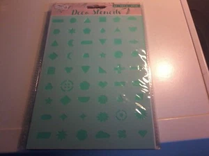 6x PLANTILLAS DECORATIVAS PARA ÁLBUM DE RECORTES NUEVA MEZCLA DE PLÁSTICO (DS03) - Imagen 1 de 2