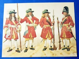 Postal Uniforme Militar Británico 5º Regimiento de Pie 1688 Museo de Fusileros - Imagen 1 de 2