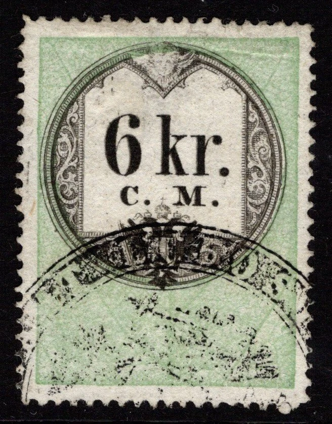 Austria 1850 6kr Ingresos / Libro Muy Blanco - S47353 Foto 1 de 1