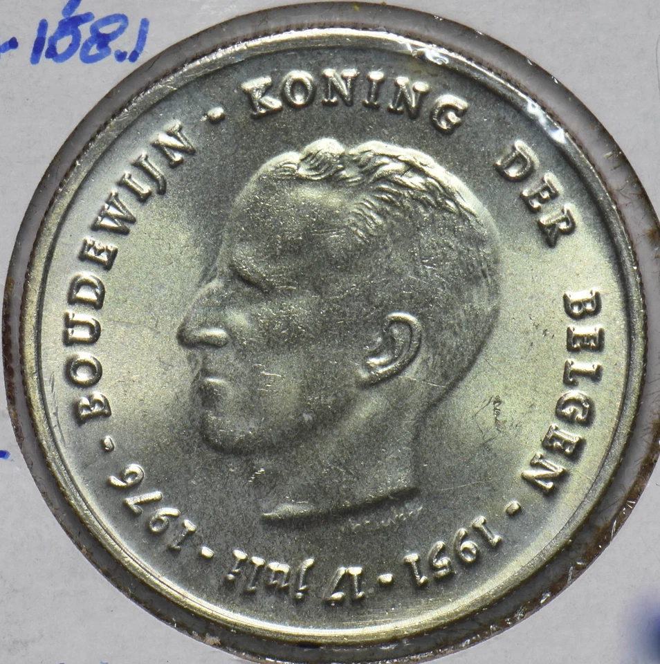 Belgium 1976 Silver 250 Francs 292757 combine shipping - Image 1 of 2