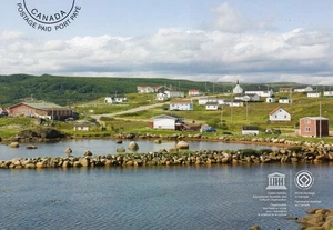 CANADA WEBB P645 - PREPAID POSTAGE PAID POSTCARD - Whaling station Red Bay MINT - Picture 1 of 2