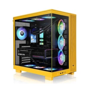 Thermaltake View 380 XL TG ARGB Midi Tower Gelb - Bild 1 von 5
