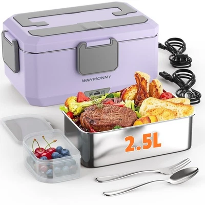Fiambrera Eléctrica para Adultos, 2.5L Gran Capacidad 100W Doble Modo Calentamiento Rápido... Foto 1 de 4
