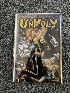 Prensa Avatar "Unholy" de Brian Pulido (variante dorada, 1:500), 2003 ¡con certificado de autenticidad! Casi nuevo - Imagen 1 de 2