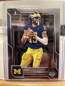 2025 Bryce Underwood Bowman Chrome U University Football 1st Bowman Rookie RC - Bild 1 von 2