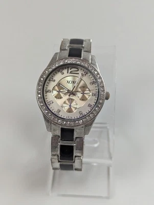 XOXO Reloj Cuarzo Gemado 42 mm Redondo Tono Plata Correa Negra y Plata Foto 1 de 4