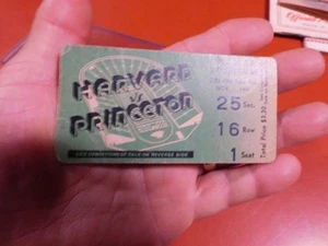 Boleto de fútbol americano Harvard vs Princeton 1941, Palmer Stadium - Imagen 1 de 4