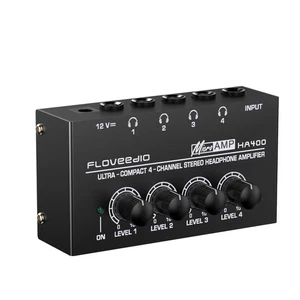 Headphone Amplifier Stereo Ultra Compact 4-Channel Headphone Amp Splitter for... - Picture 1 of 5