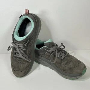 HOKA Challenger Low Gore-Tex Shoes Womens 9.5 Demitasse Nubuck Trail Running * - Picture 1 of 17