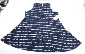 Athleta Santorini Thera Print Kleid blau Damengröße 1X - Bild 1 von 6