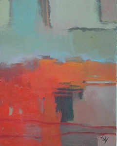 Zeitgenössisches Santa Monica CA Abstraktes Ölgemälde Original Scott Yeskel 2004 - Bild 1 von 8