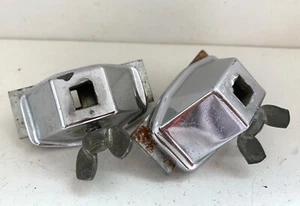 LUDWIG 60s Vtg Small Curved Spur Bass Kick Drum Leg Bracket Mount Parts Lot of 2 - Picture 1 of 5